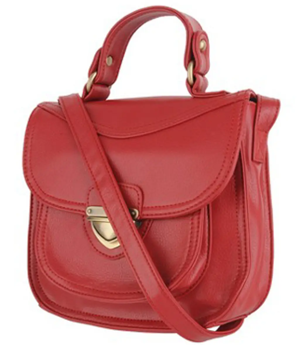 Forever21 Buckled Leatherette Handbag