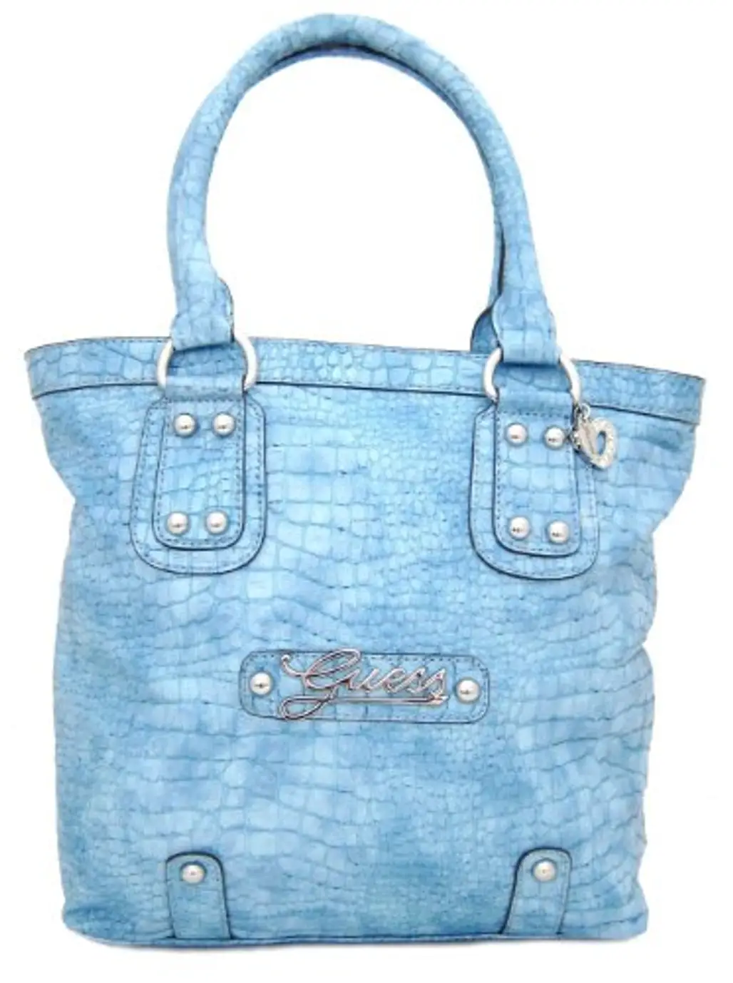 Guess Sundance Small Shopper Handbag Purse, Turquoise