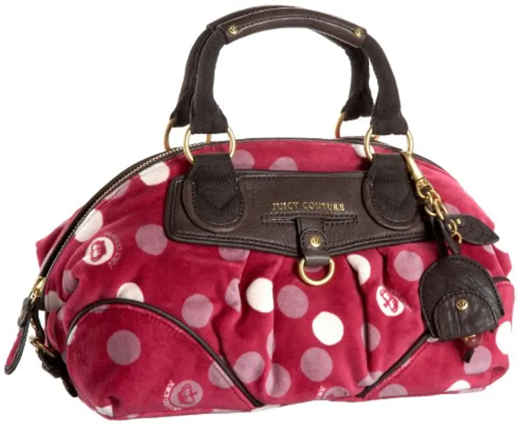 Vintage 📌 VINTAGE Y2K Distressed Crazy Juicy Couture Pink Velour Bag |  Grailed