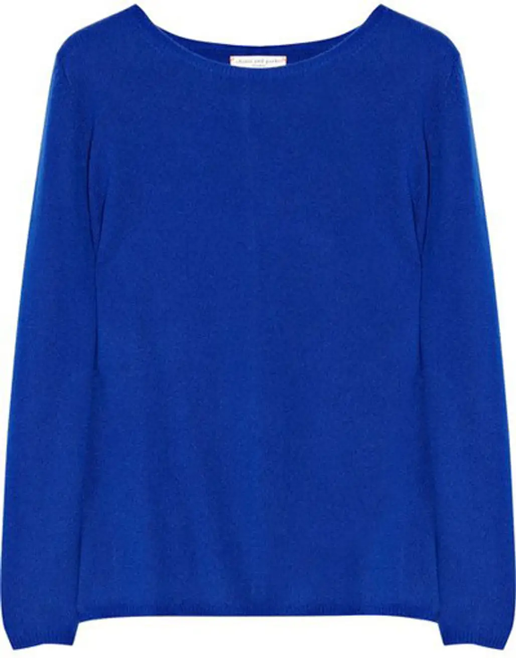 Chinti and Parker Contrast-Elbow Cashmere Sweater