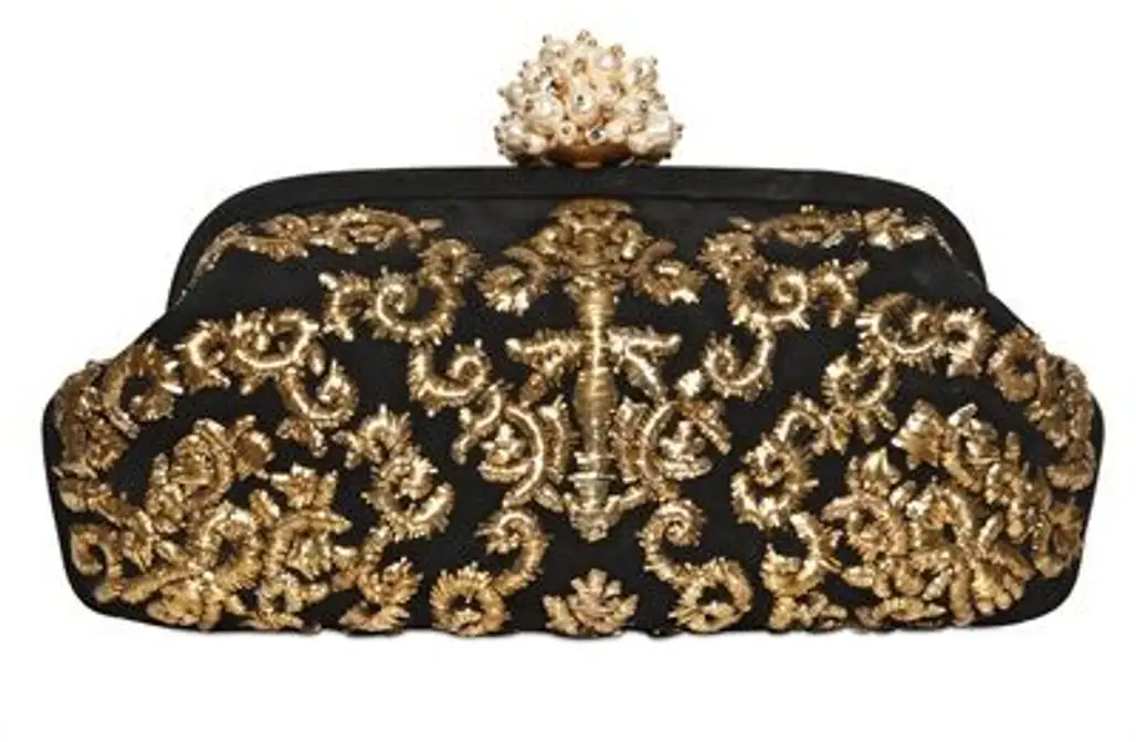 Gold Embroidered Bag