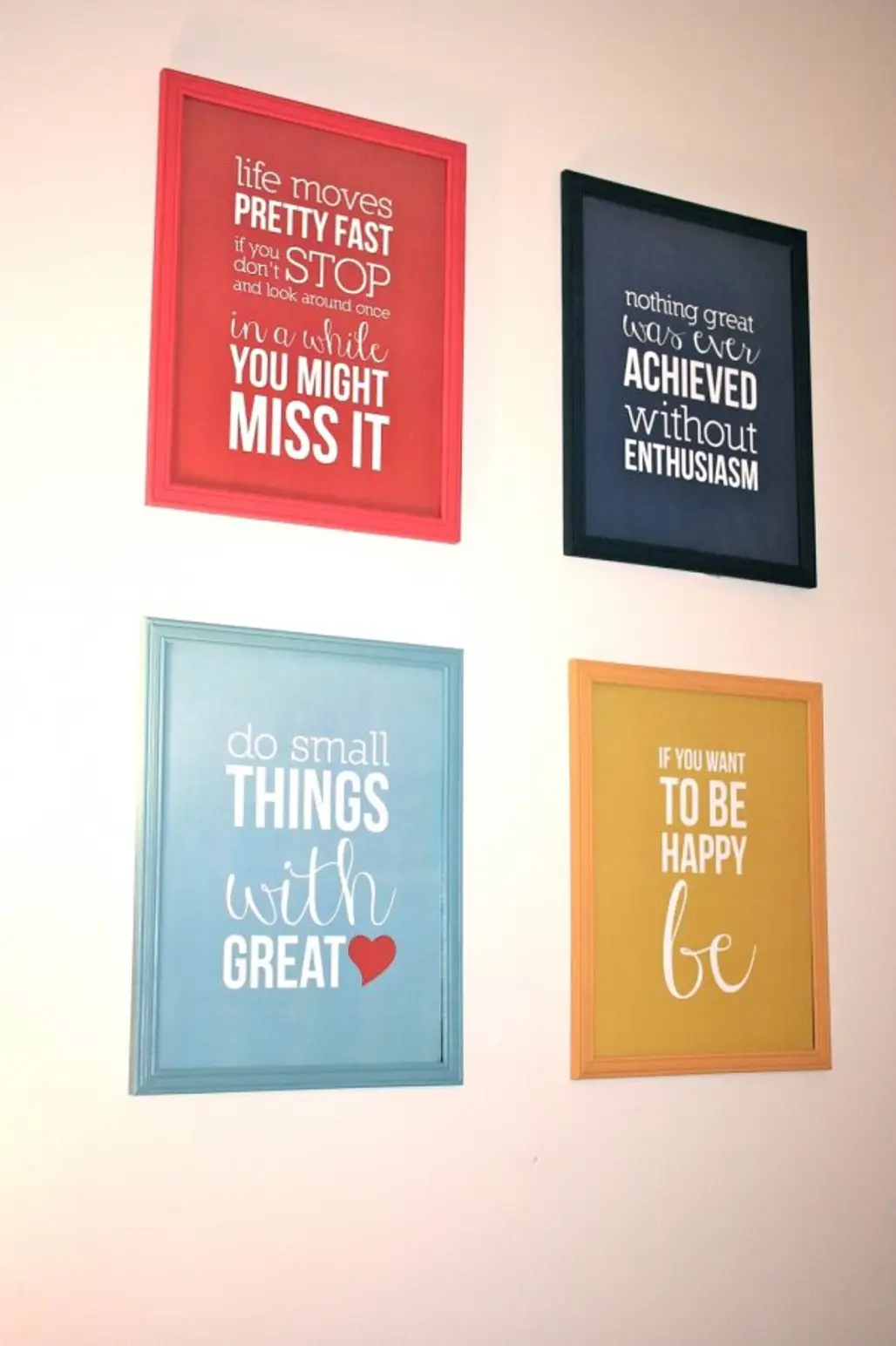 Color-block Your Walls with Inspiring Messages