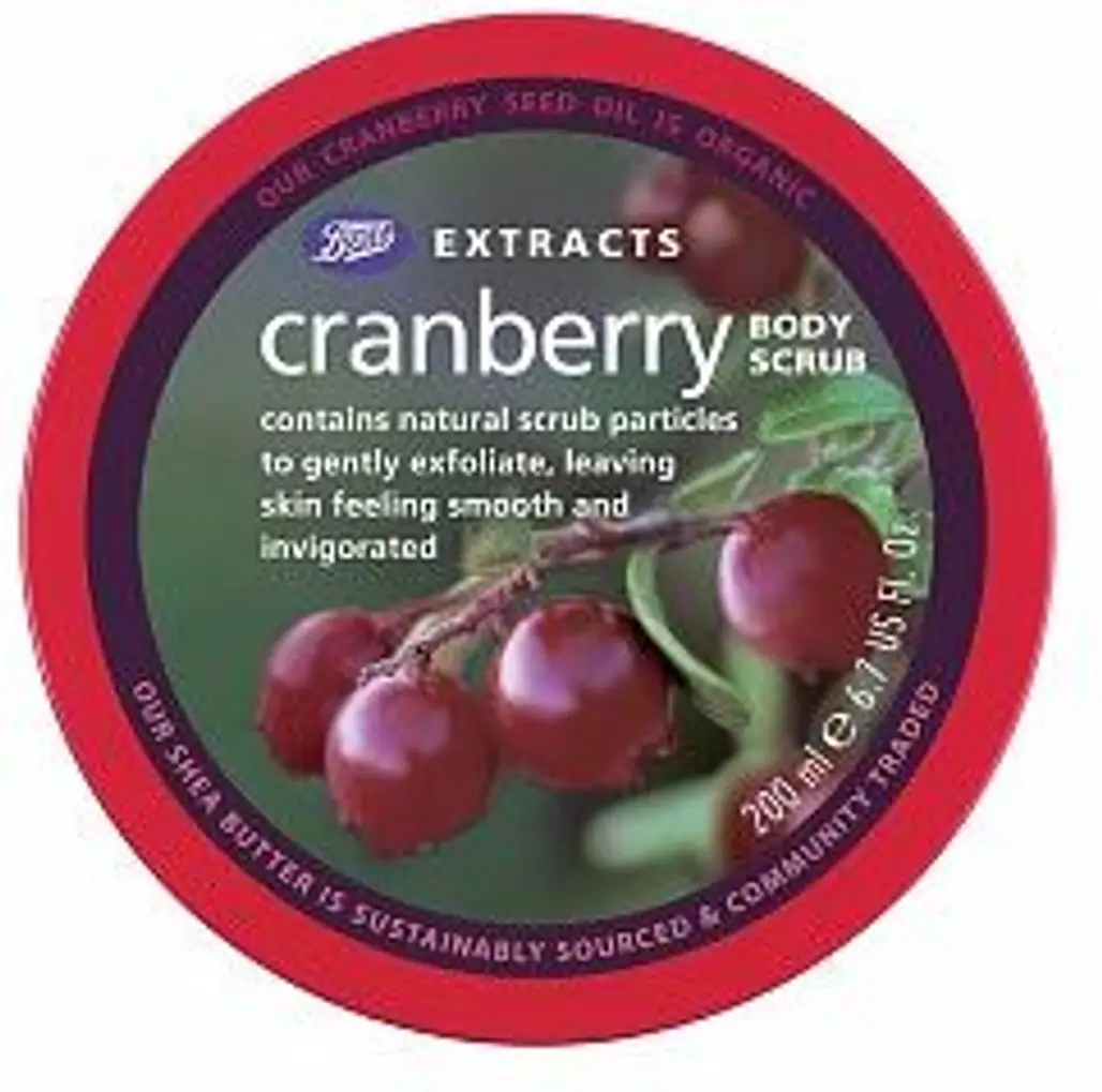 Boots Extracts Body Scrub in Cranberry