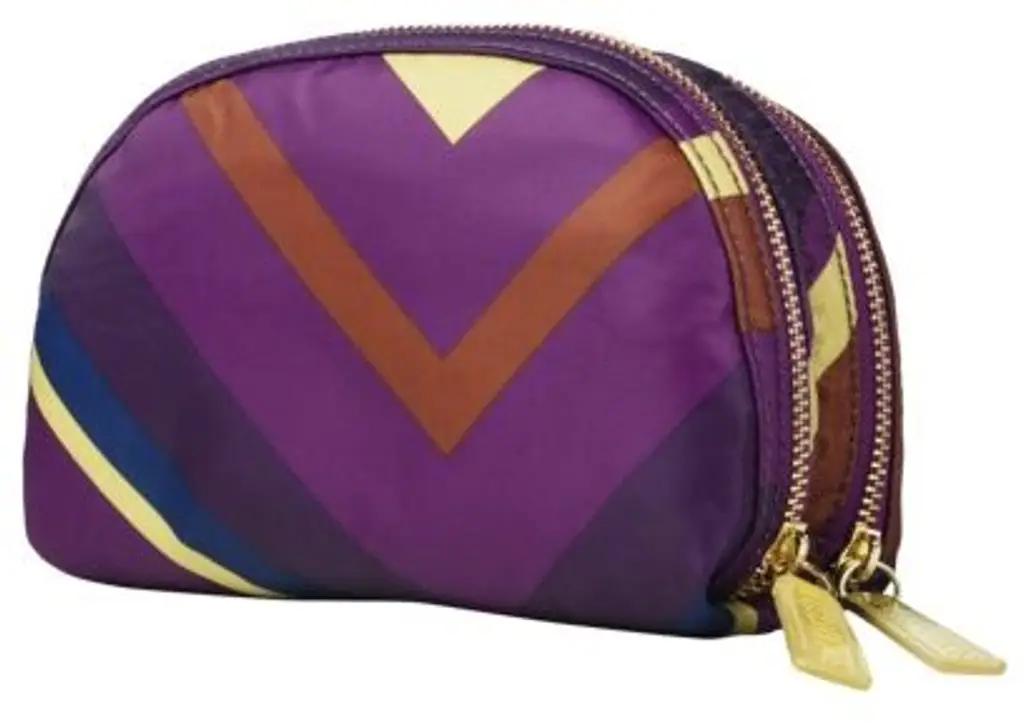 Sonia Kashuk Colorblock Cosmetic Bag - Double Zip Clutch