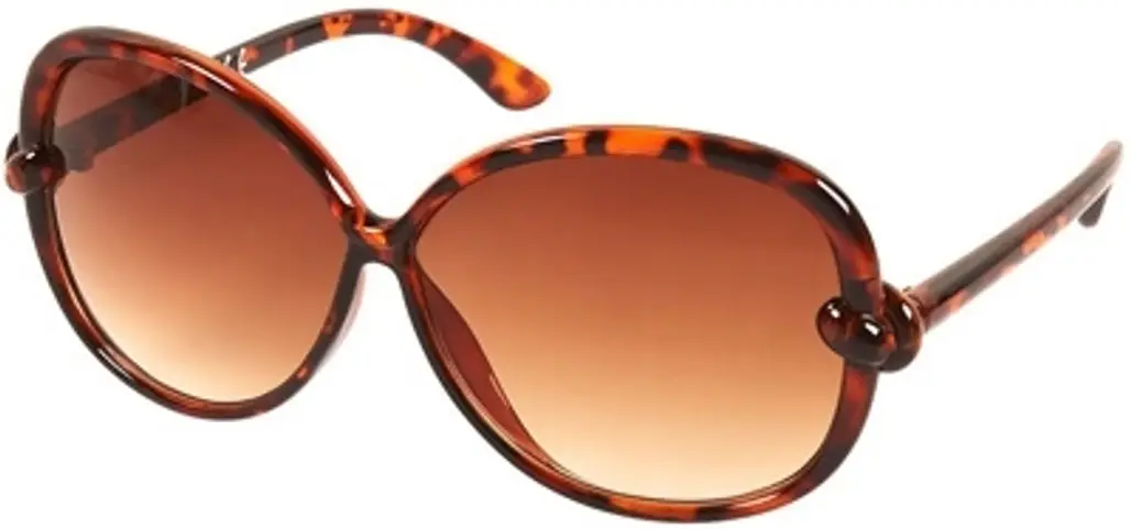 Topshop Knot Detail Large Sunglasses