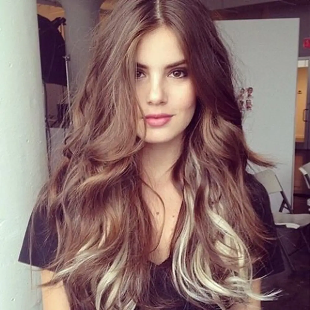 Her Loose Waves & Cool Color