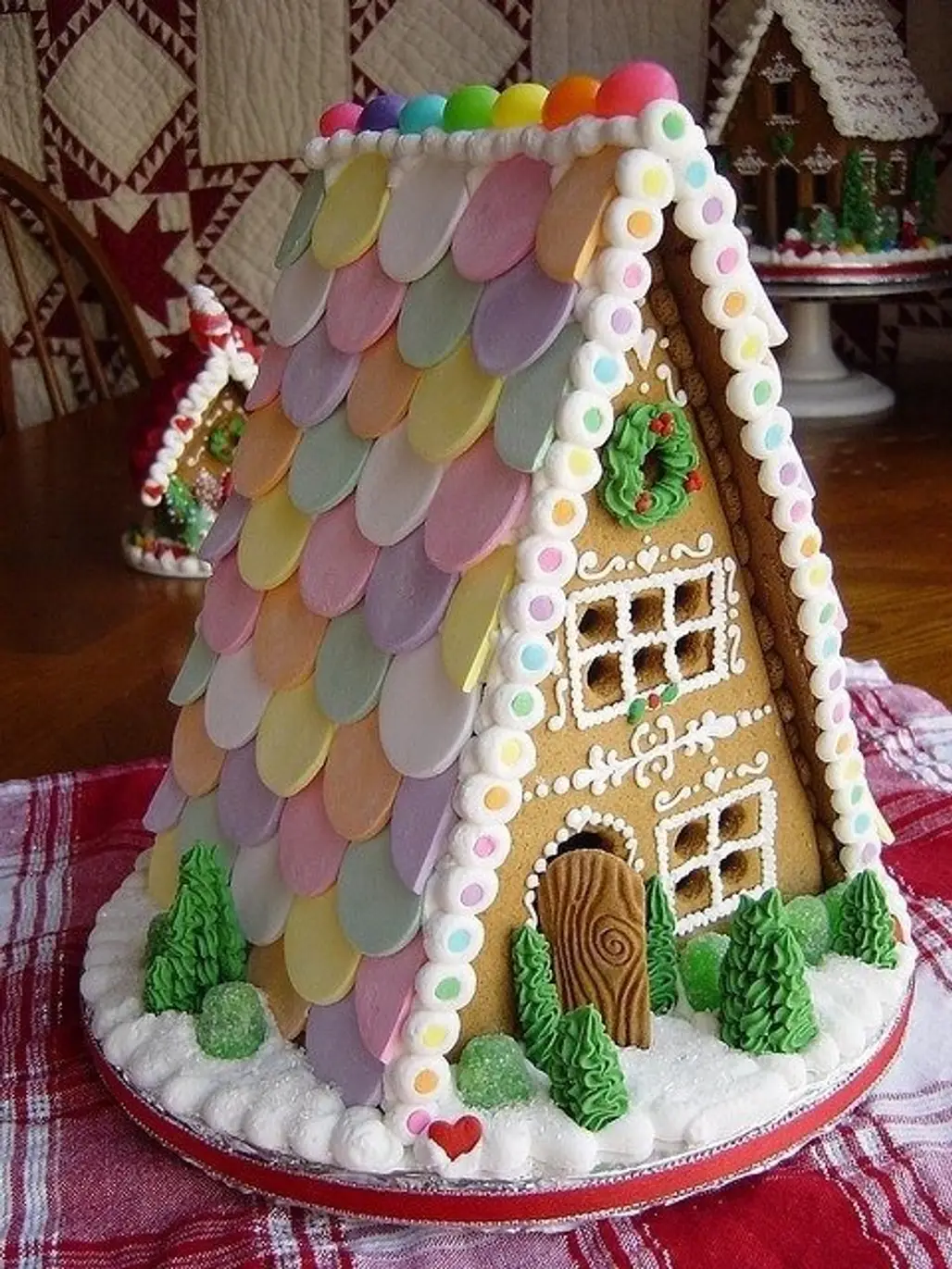 gingerbread house,food,dessert,christmas decoration,gingerbread,