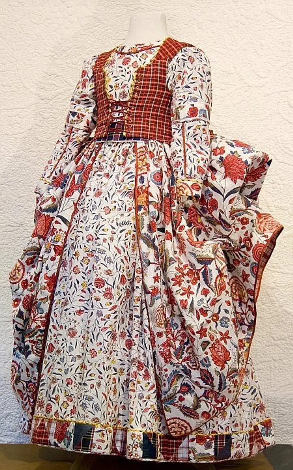 18th Century Dutch Dress Influenced by Those Indian Fabrics I Mentioned