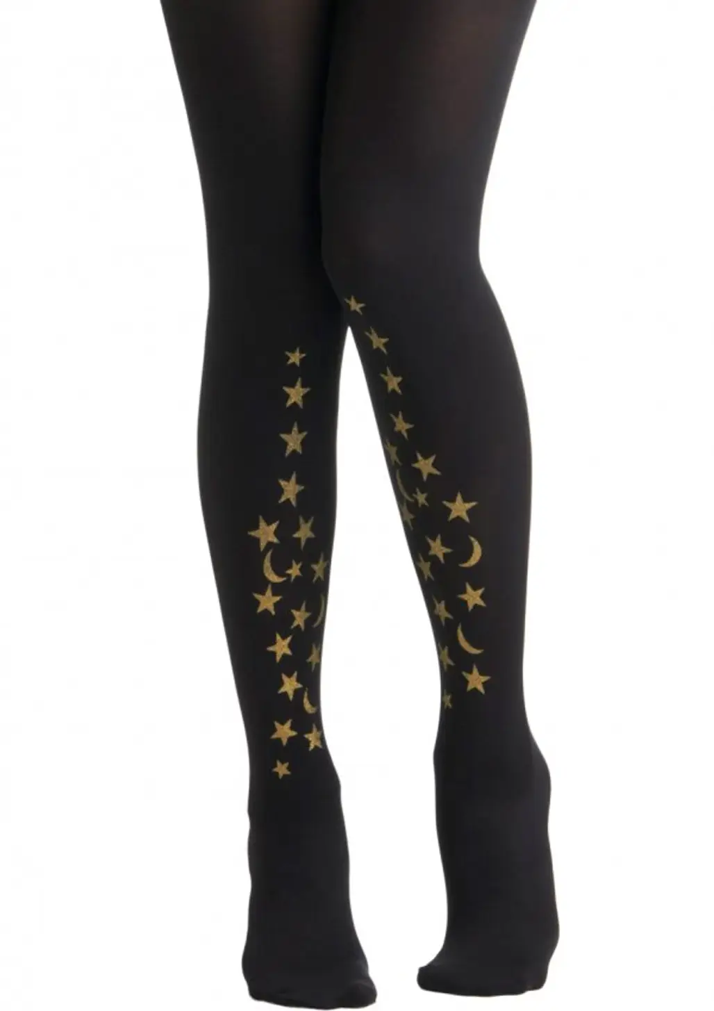 Black with a Gold Celestial Design
