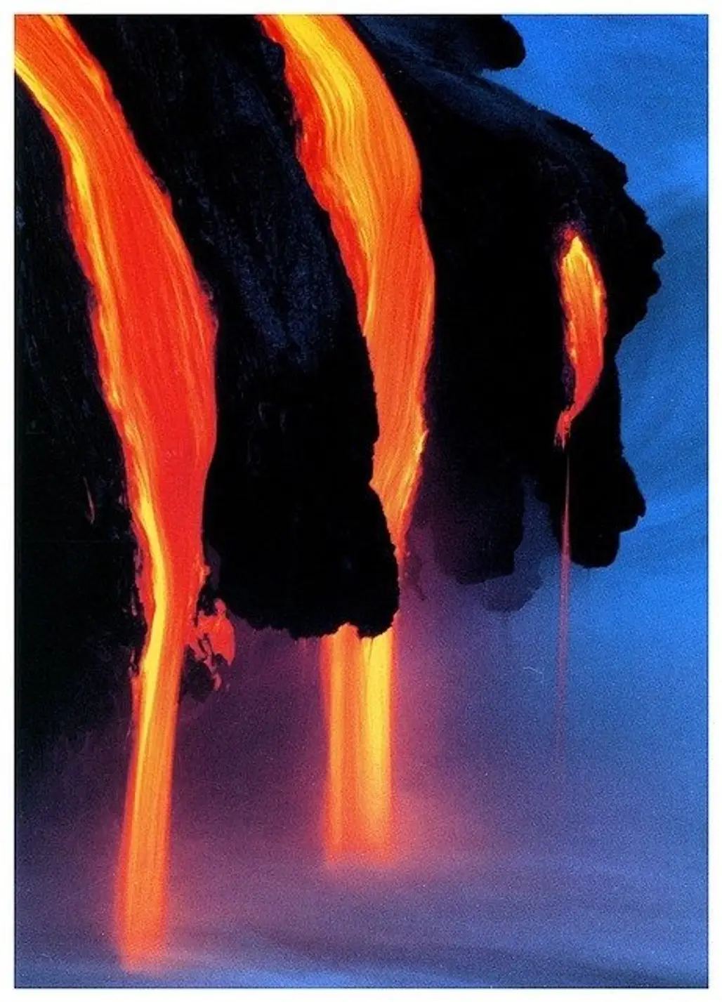 Lava Flowing into the Ocean
