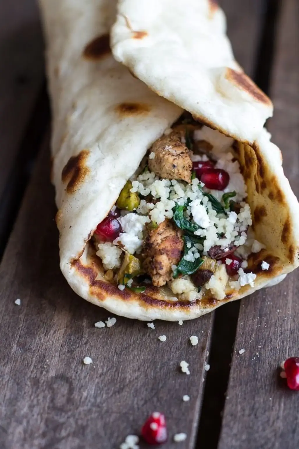 Middle Eastern Chicken and Couscous Wraps