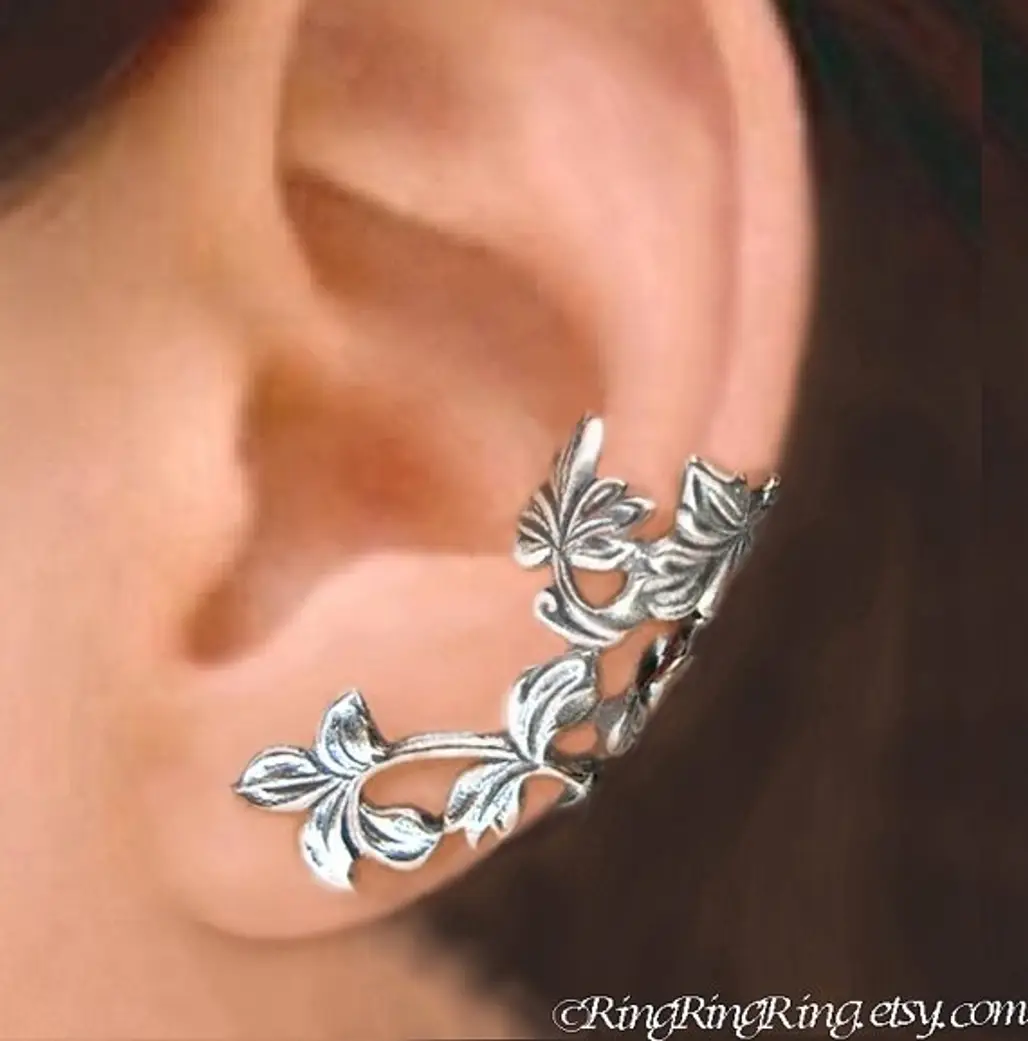 Sterling Silver Non-pierced Ear Cuff Earrings