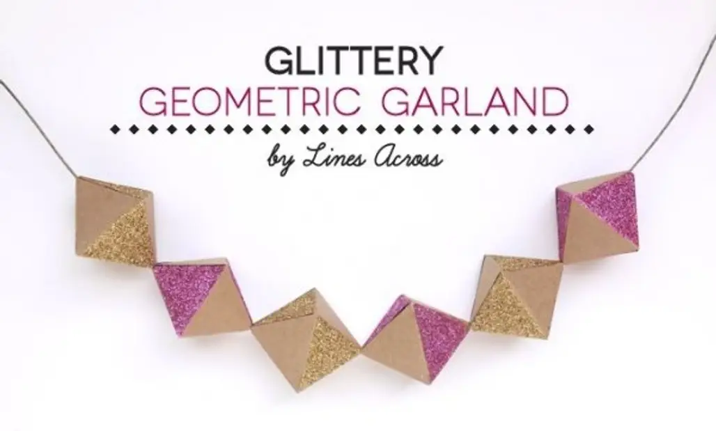 Glittery Geometric Garland