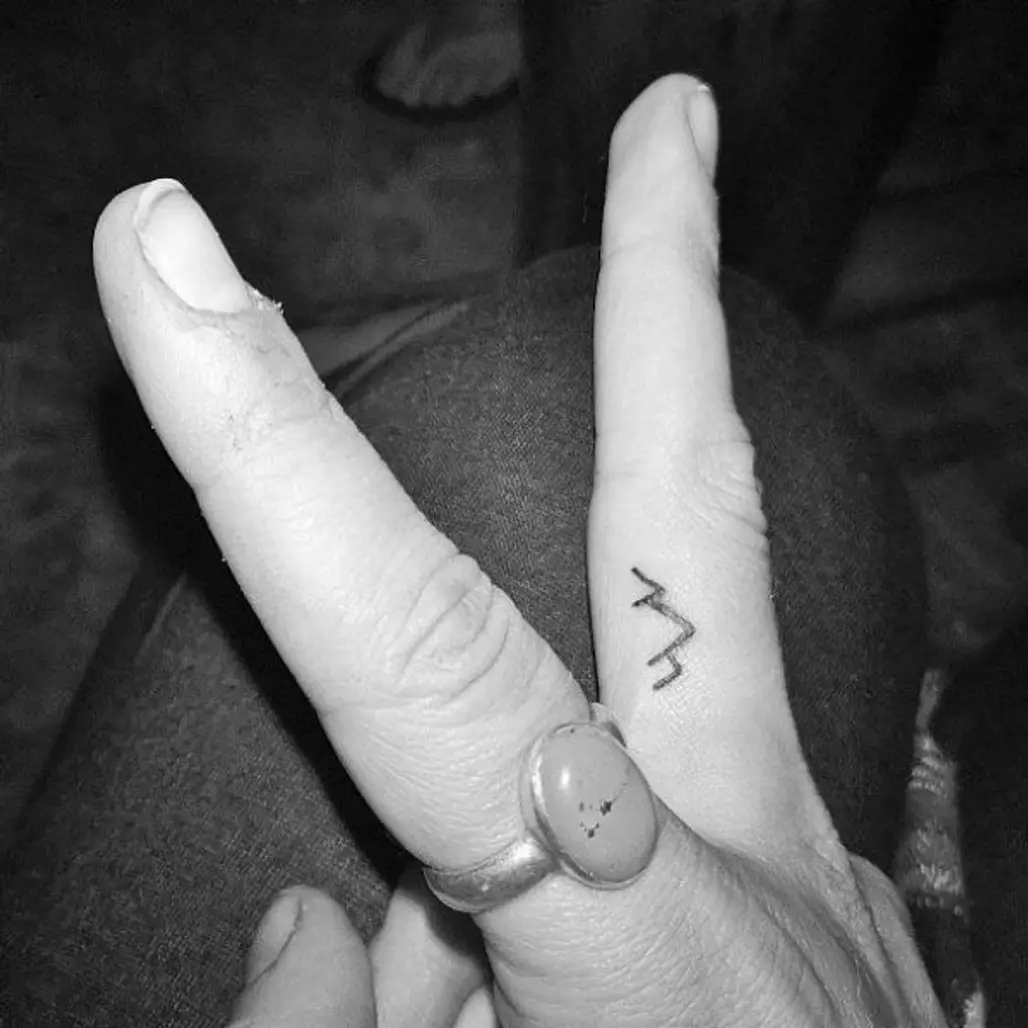Vibez Tattoo & Design - Birthday finger tattoos!! #fingertattoos  #initialtattoo #semicolontattoo #mentalillnessawareness | Facebook