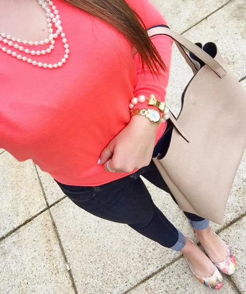 Her Pretty Coral Top