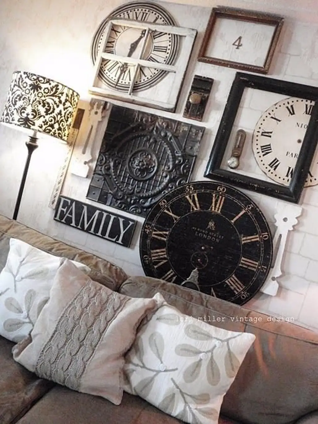 Clock Collage Wall