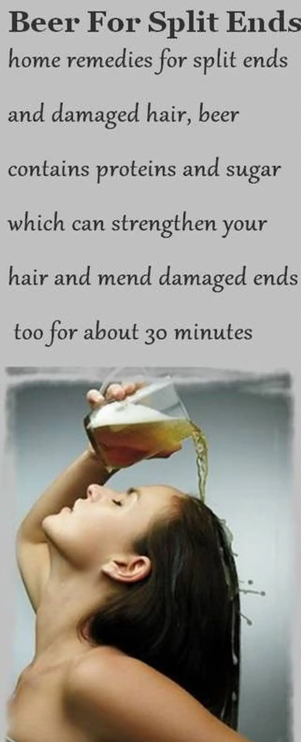 Beer Can Help Your Split Ends!