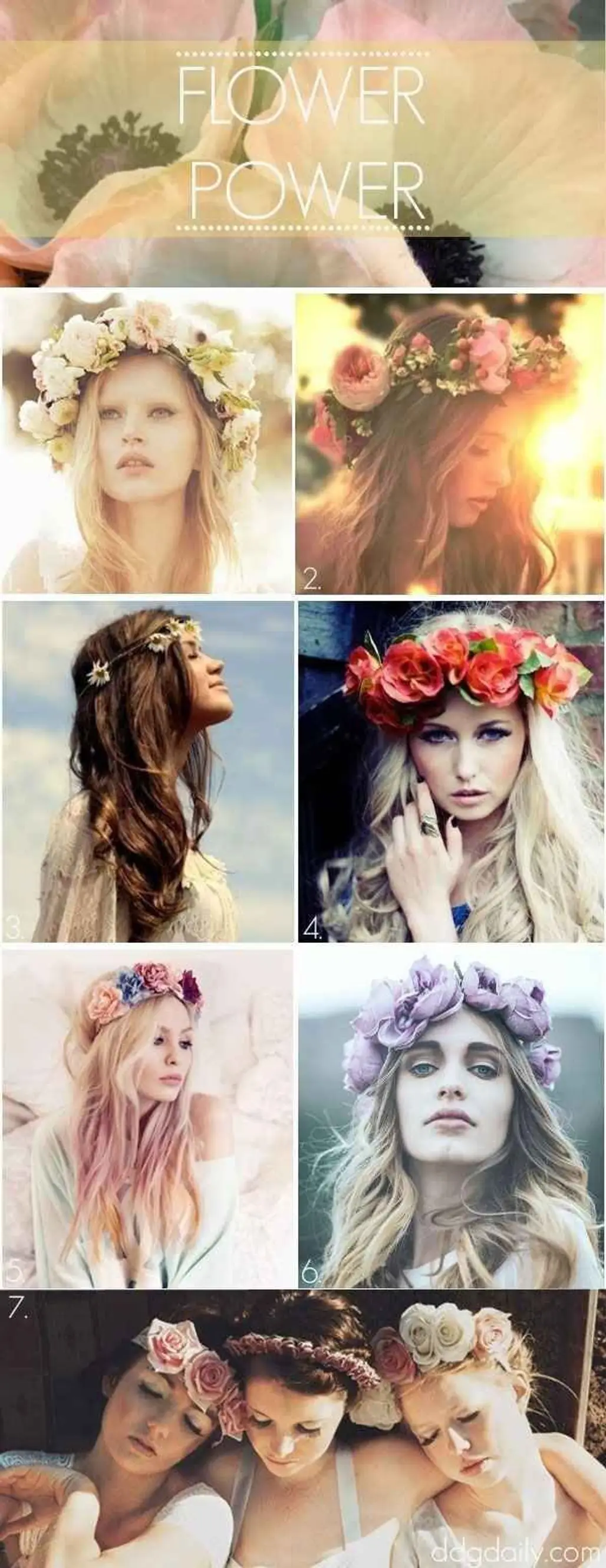 Flower Crowns Can Be Large or Small