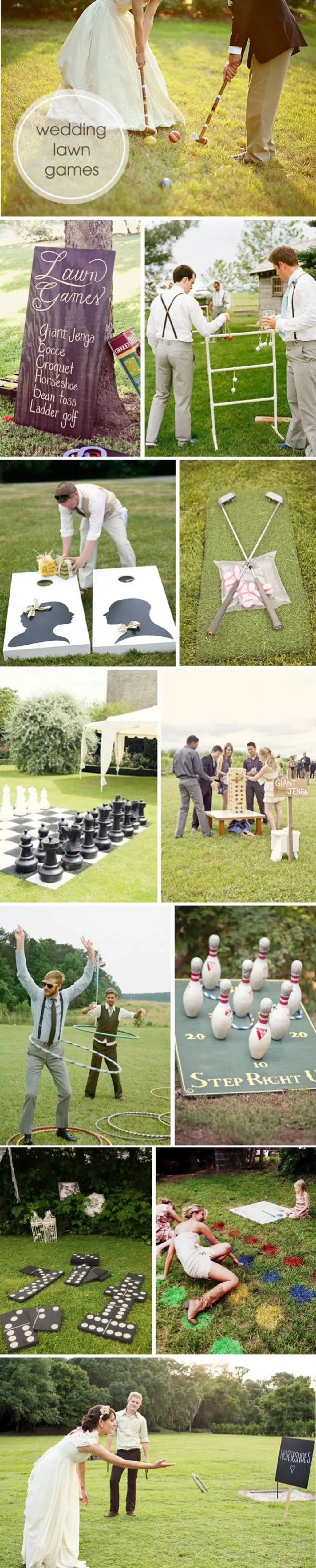 Round-up of Super Fun and Unique Wedding Lawn Games