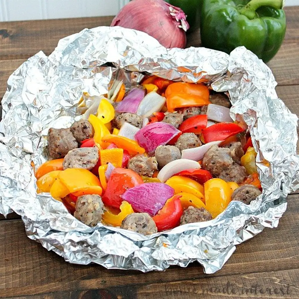 Italian Sausage and Pepper Foil Packet Meal