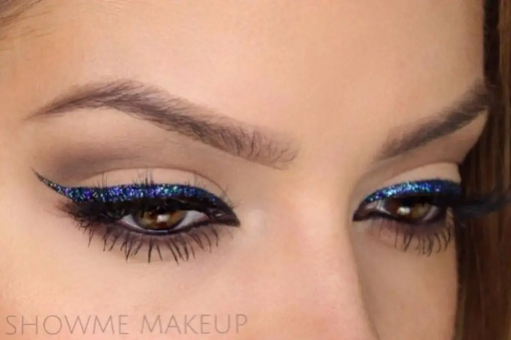 Blue Sparkly Eyeliner