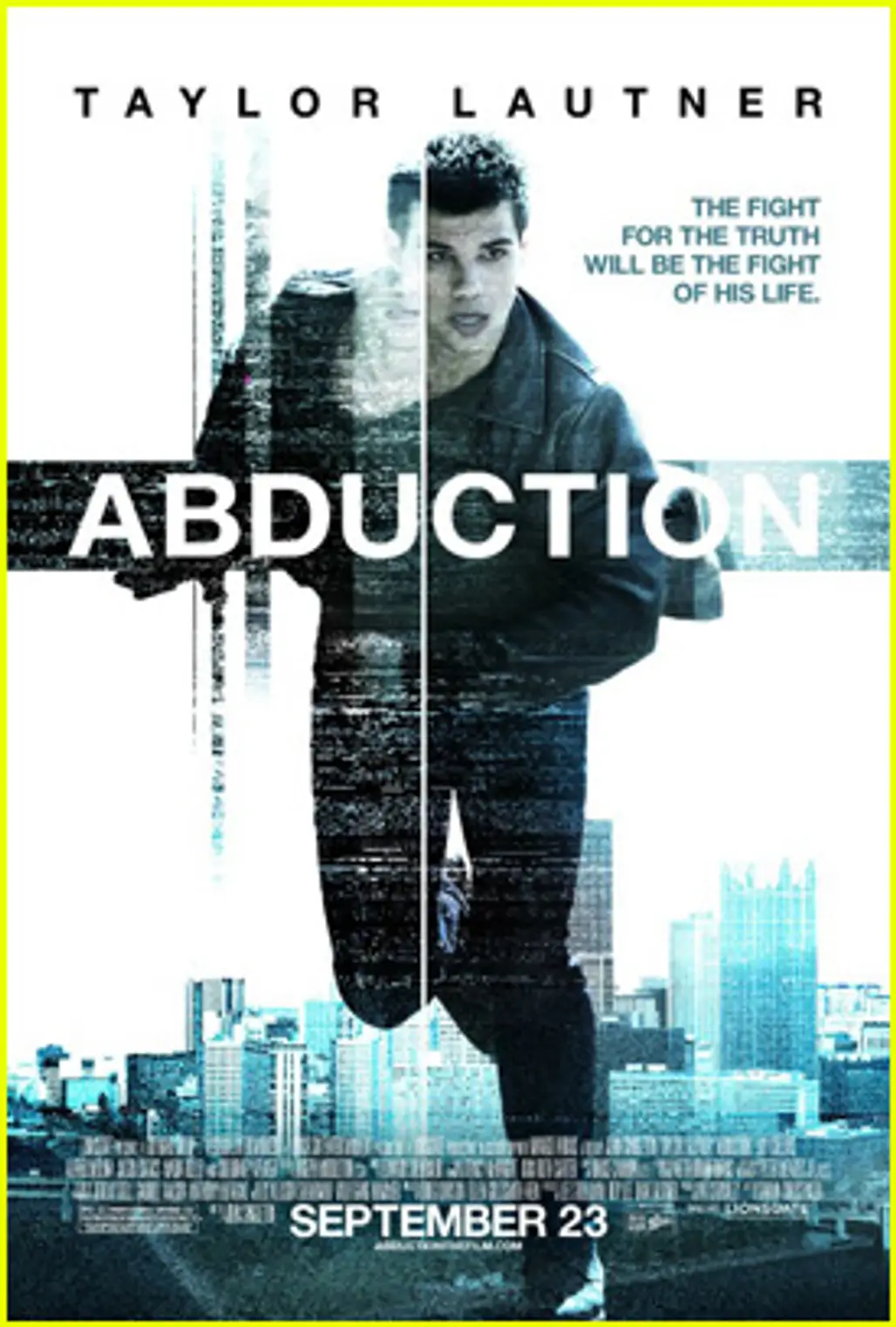 Taylor Lautner's "Abduction" Poster