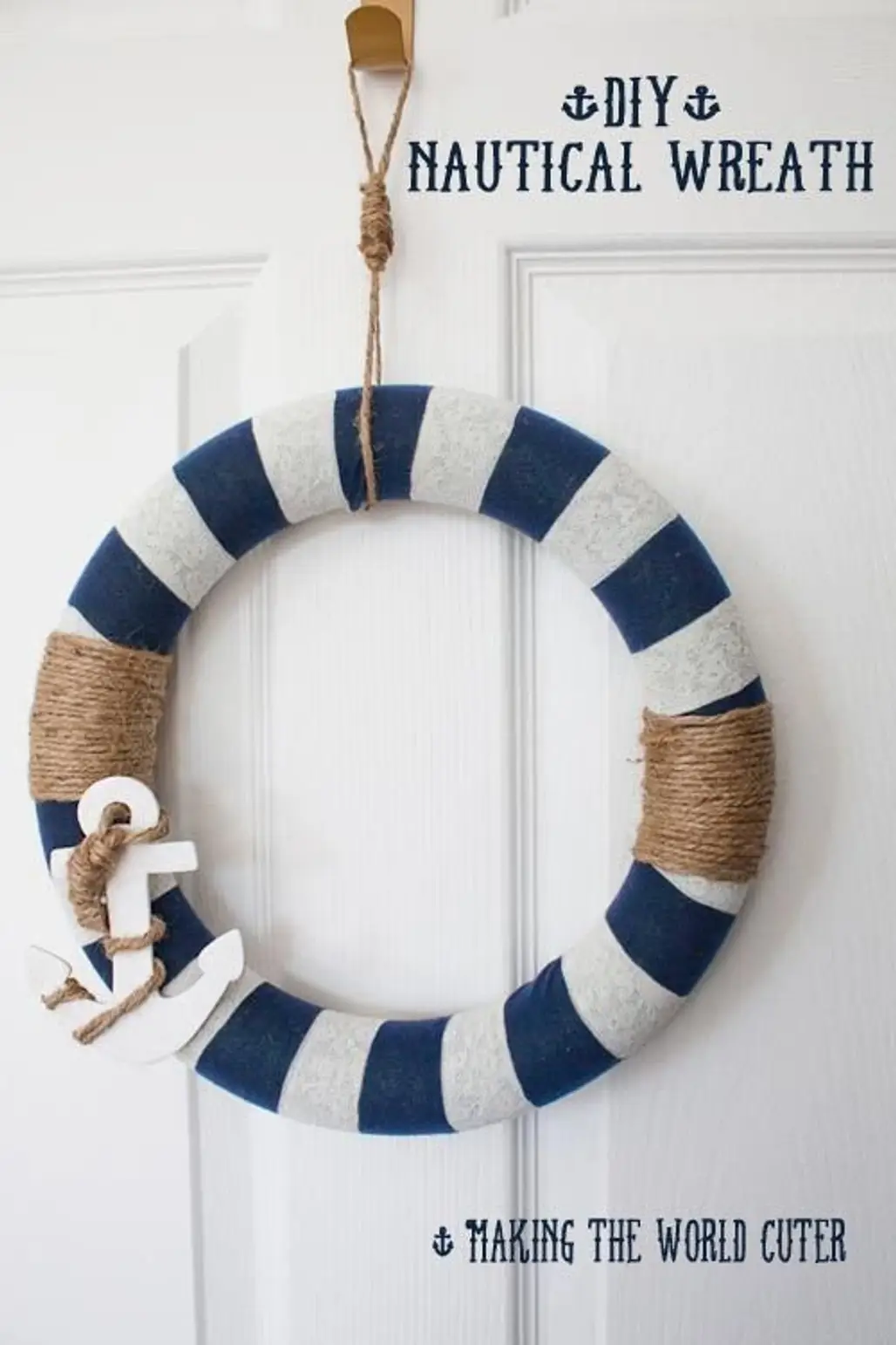 Make a Wreath with Yarn and Twine