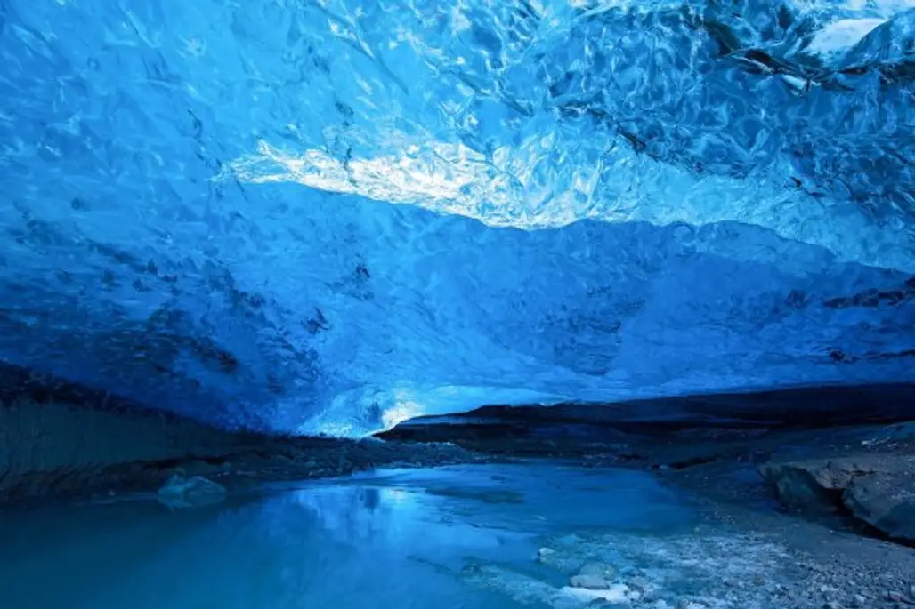 Glacier Ice Caves in Iceland