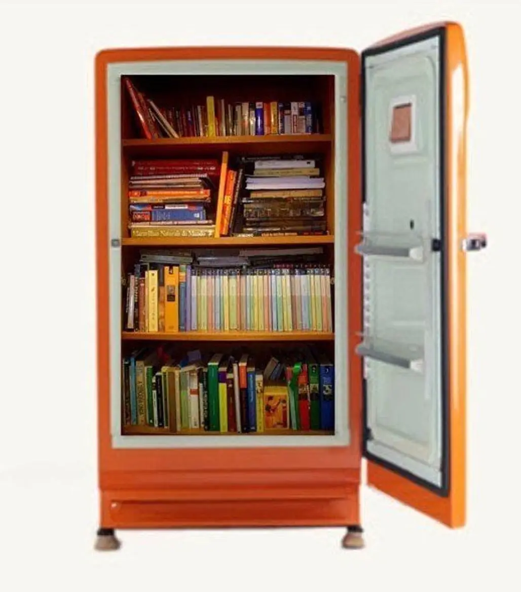 Convert a Fridge into a Bookcase