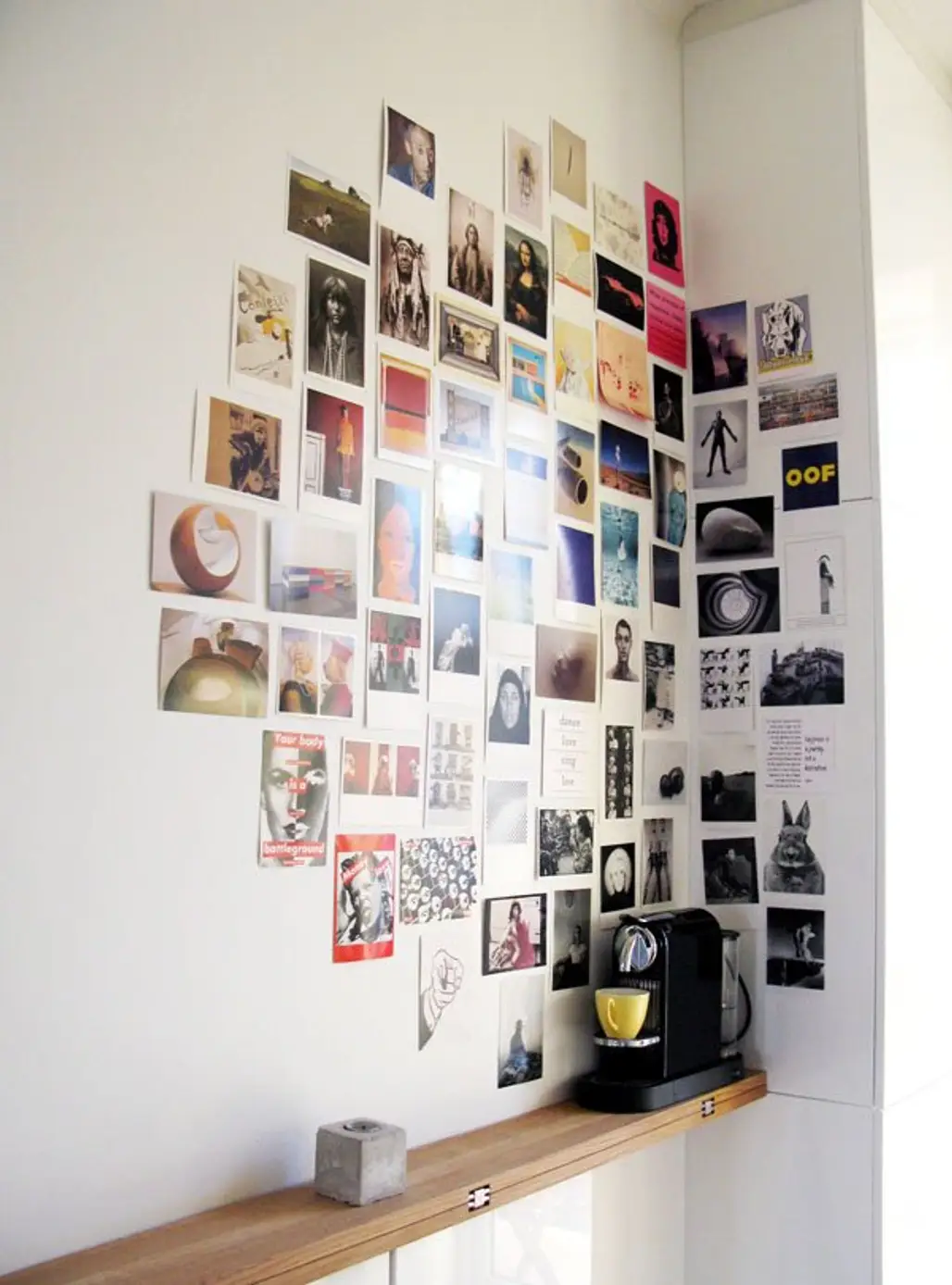 Unframed Corner Photo Wall