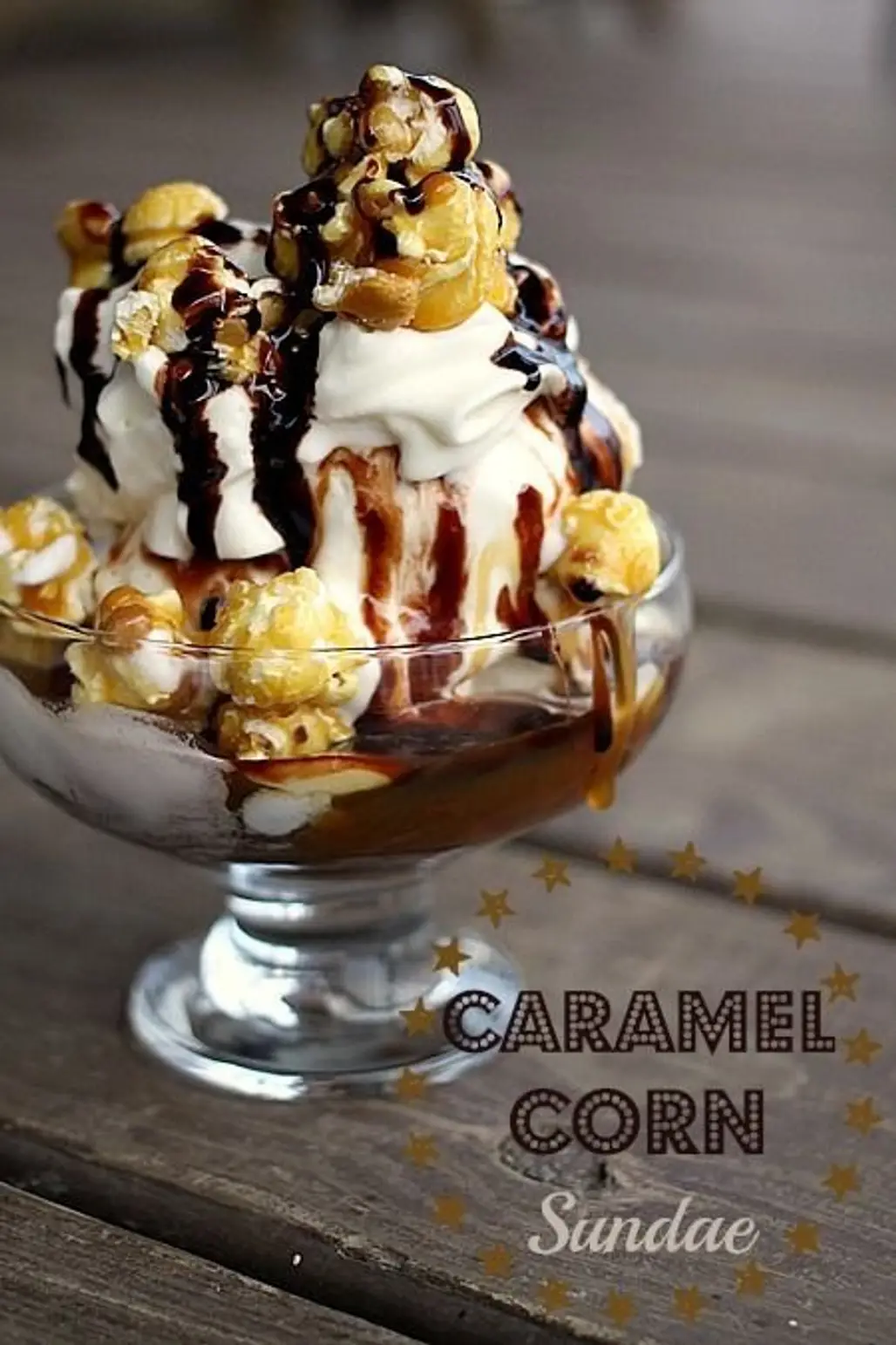 Caramel Corn Ice Cream Sundae