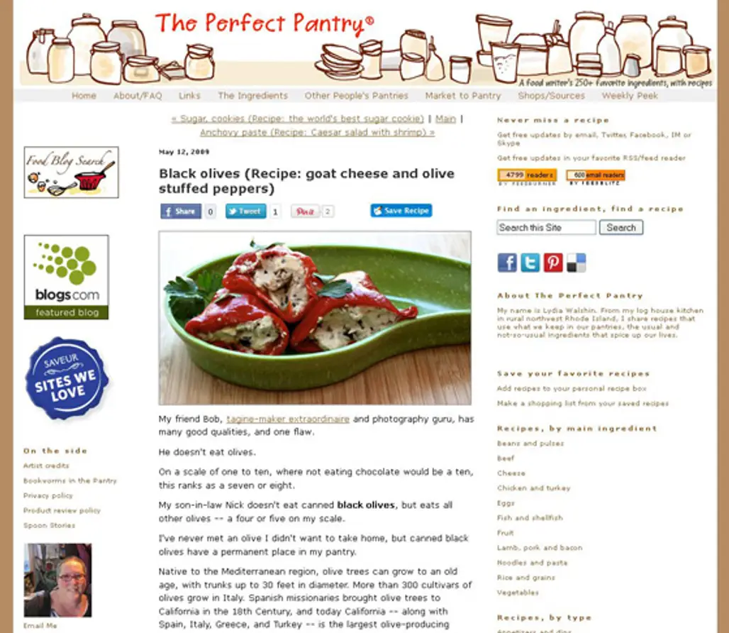 Goat Cheese and Olive Stuffed Peppers