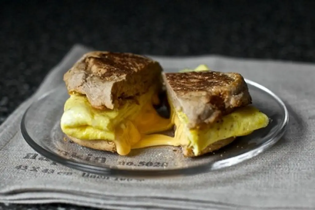 A Lazy Fried Egg and Cheese Sandwich...