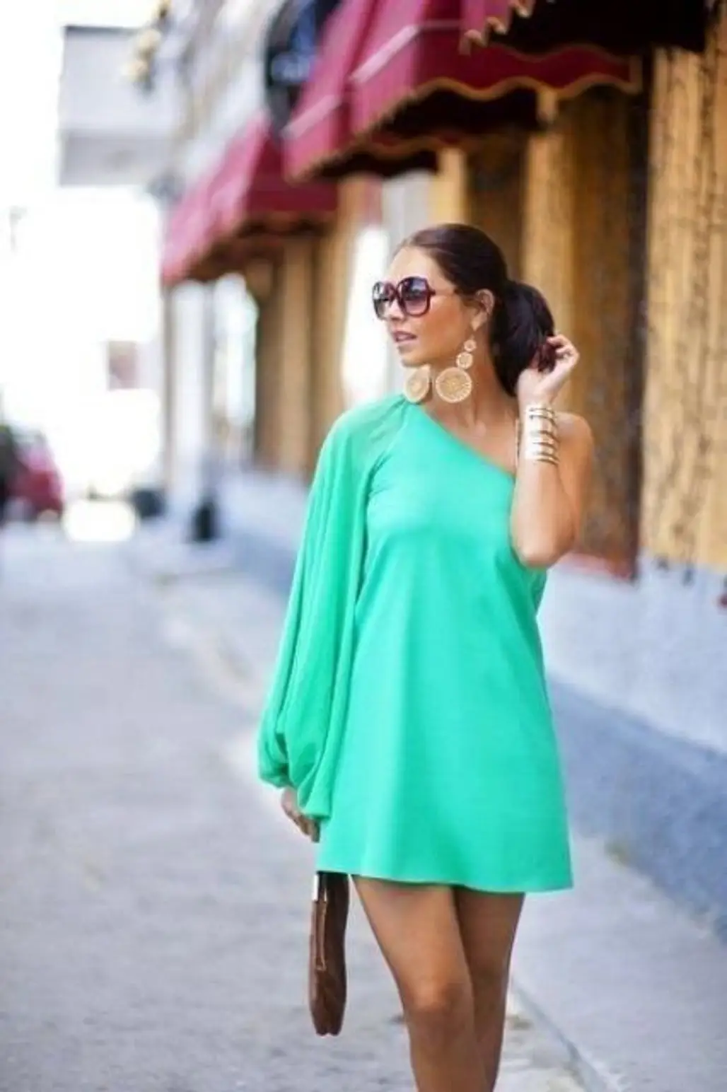 color, clothing, green, pink, dress,