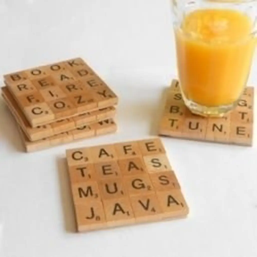 Scrabble Tile Coasters