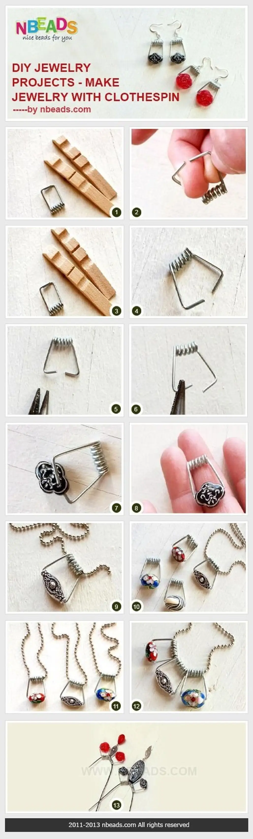 Clothespin Jewelry