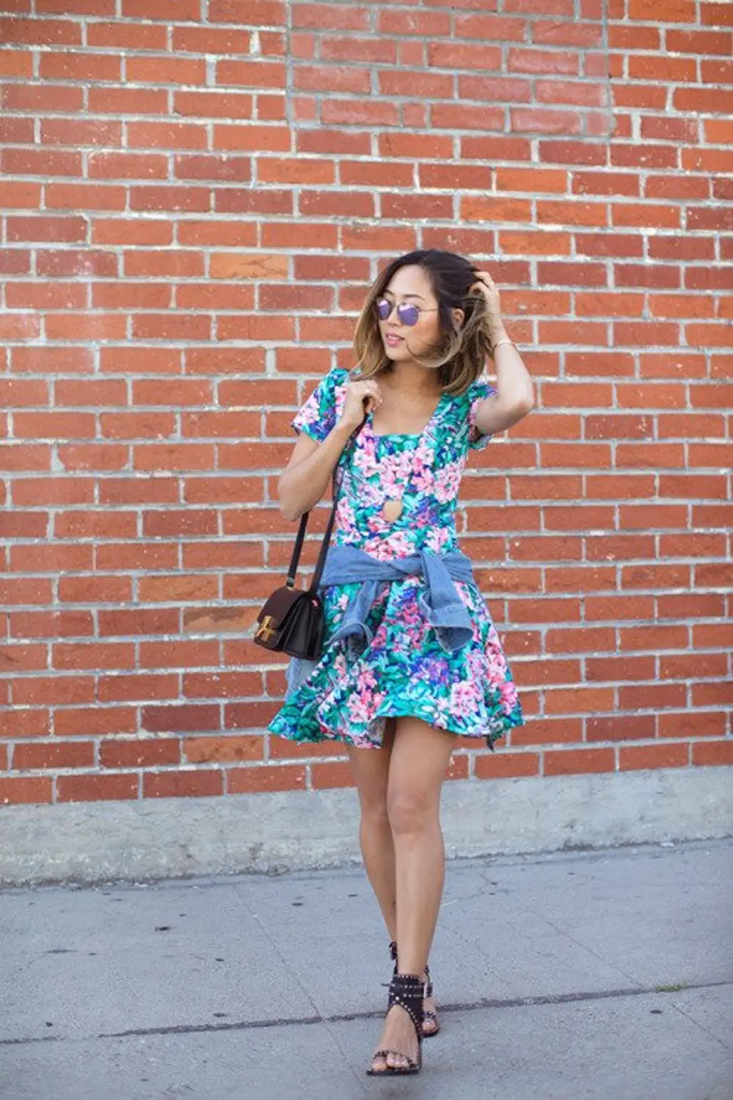 With a Floral Dress