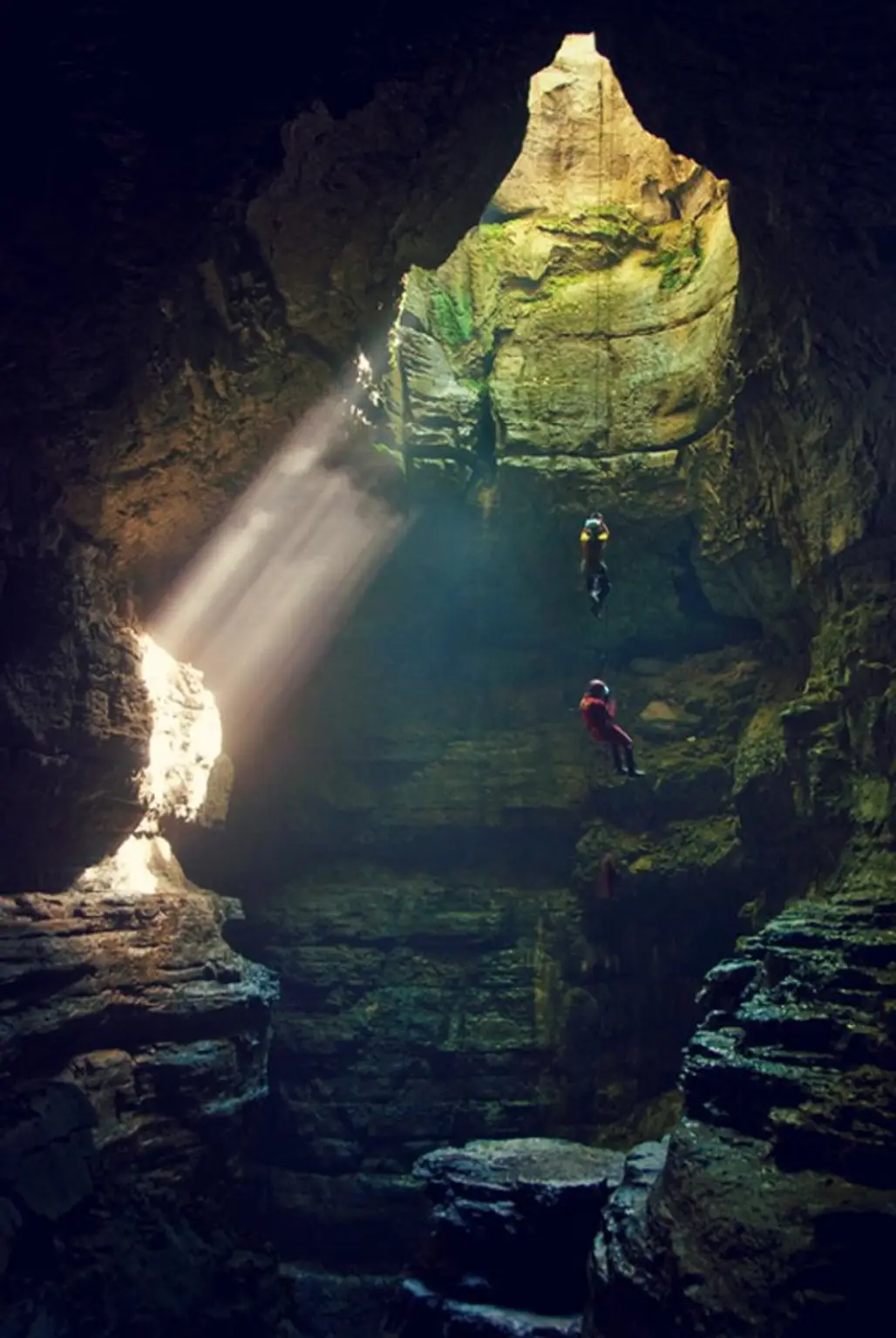 landform,geographical feature,cave,reflection,darkness,