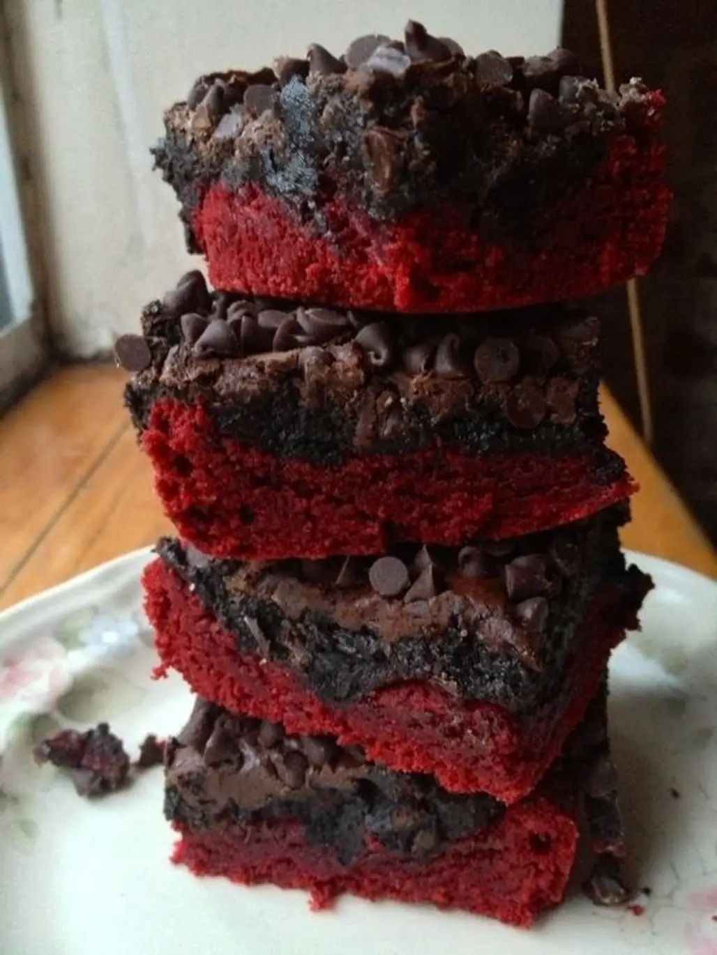 Chocolatey Red Velvet Brownies