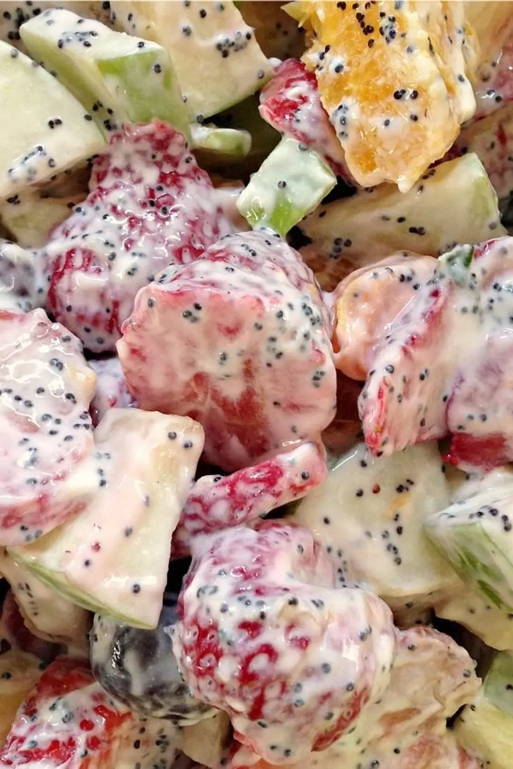 Fresh Fruit Salad with Creamy Poppyseed Dressing