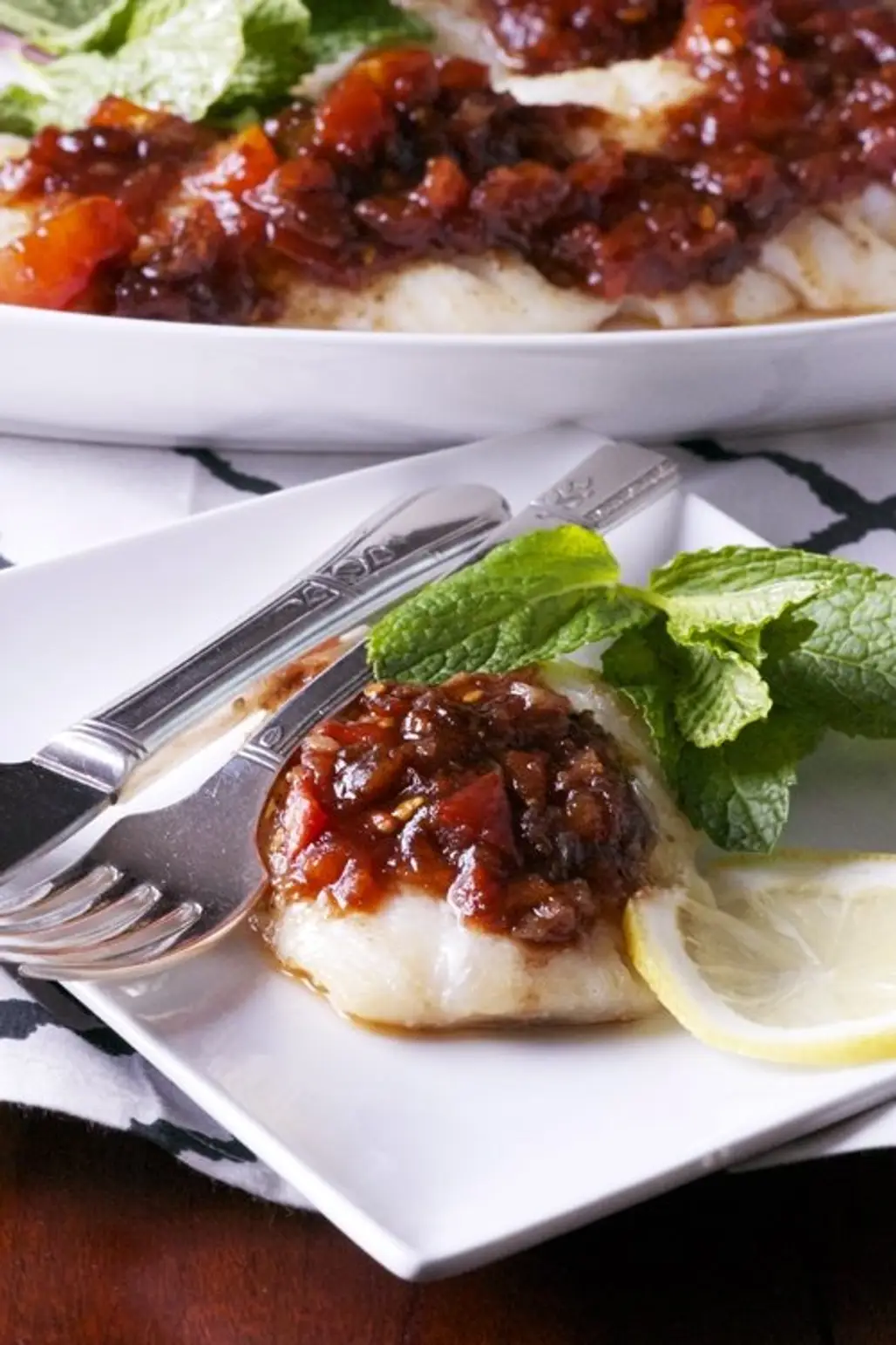 Cod with Thyme and Tomatoes