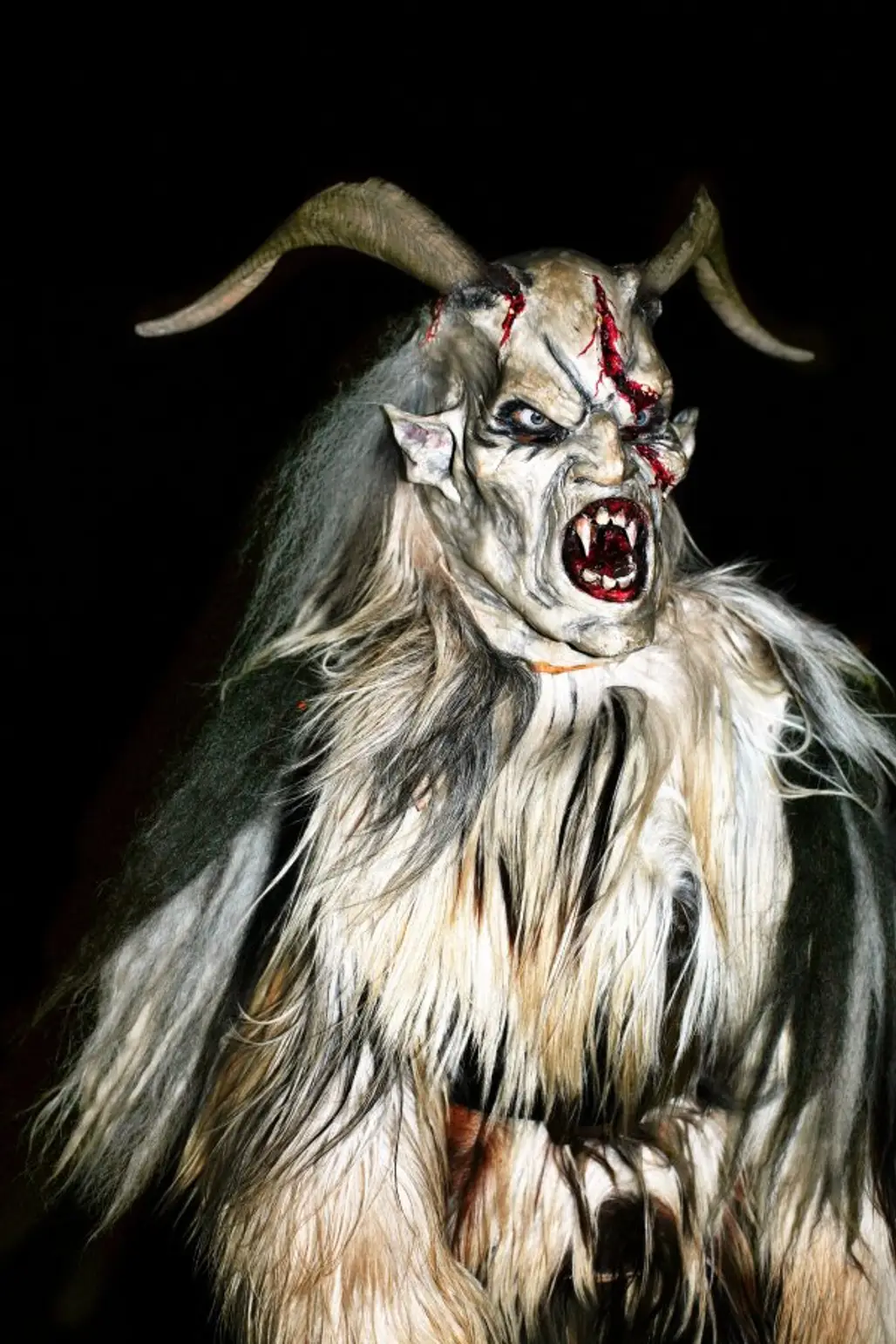 Austrian and Bavarian Children Look out for Horned Krampus