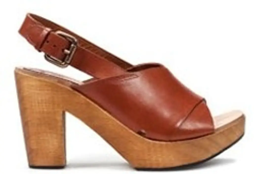 Zara Wooden Heel Shoe