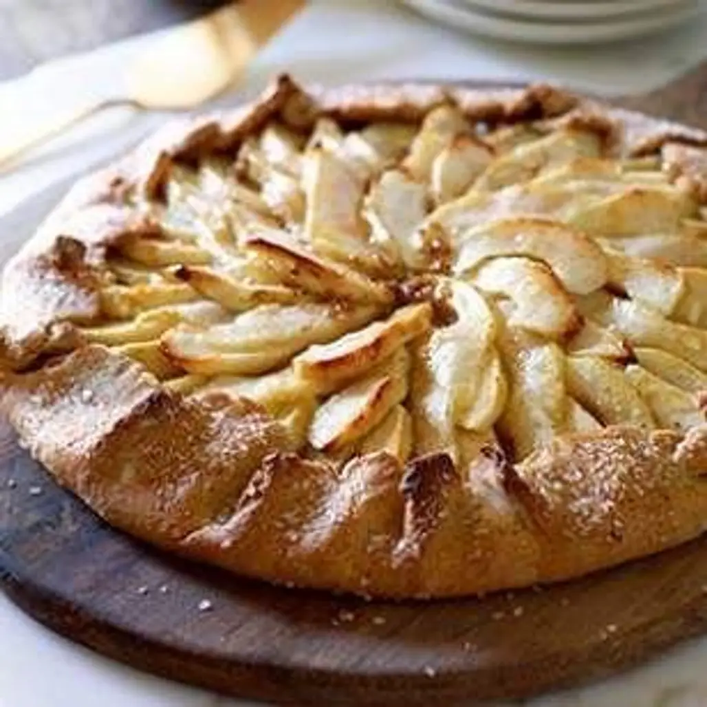Pear and Apple Gingersnap Galette
