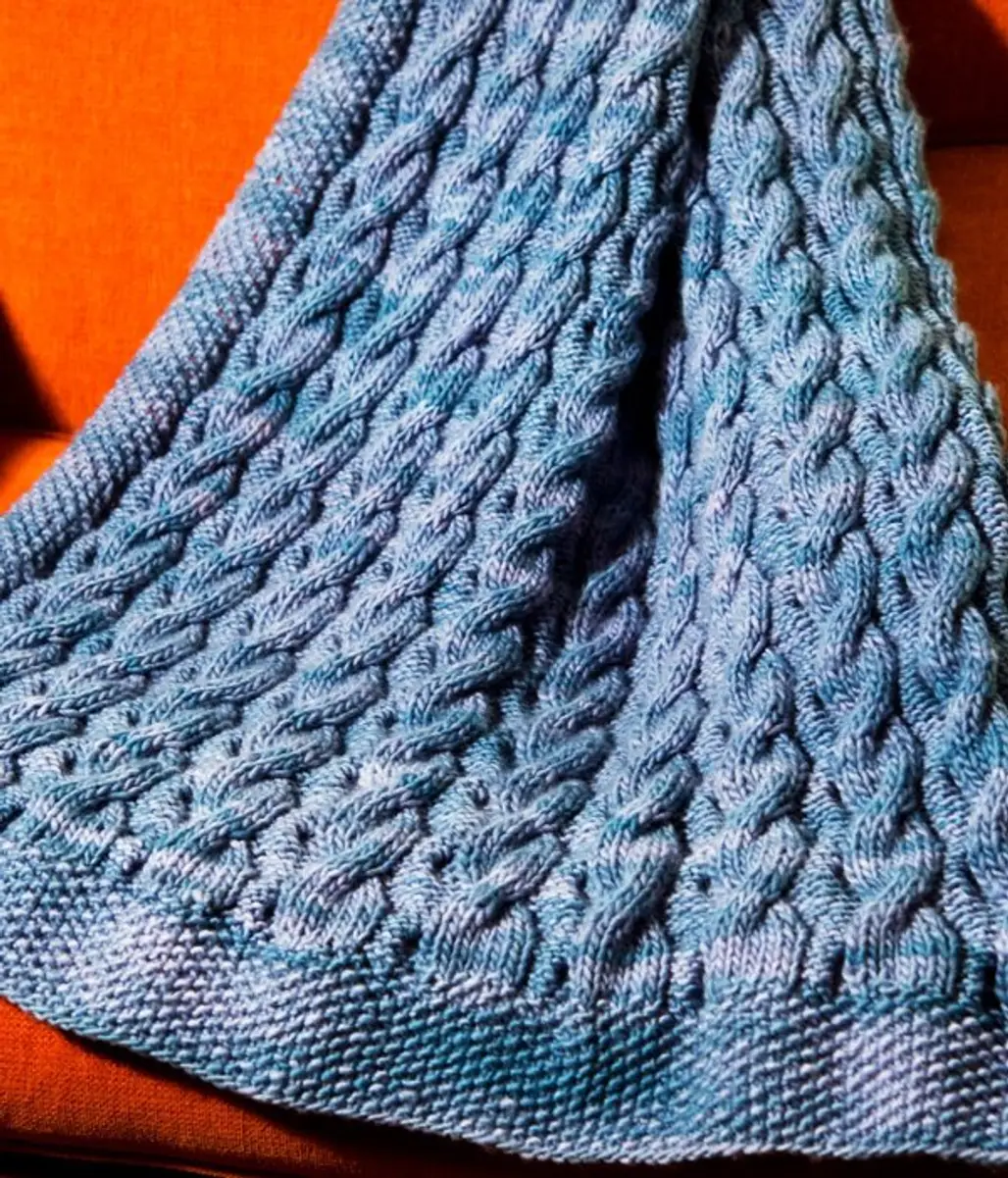 Reversible Cabled Blanket