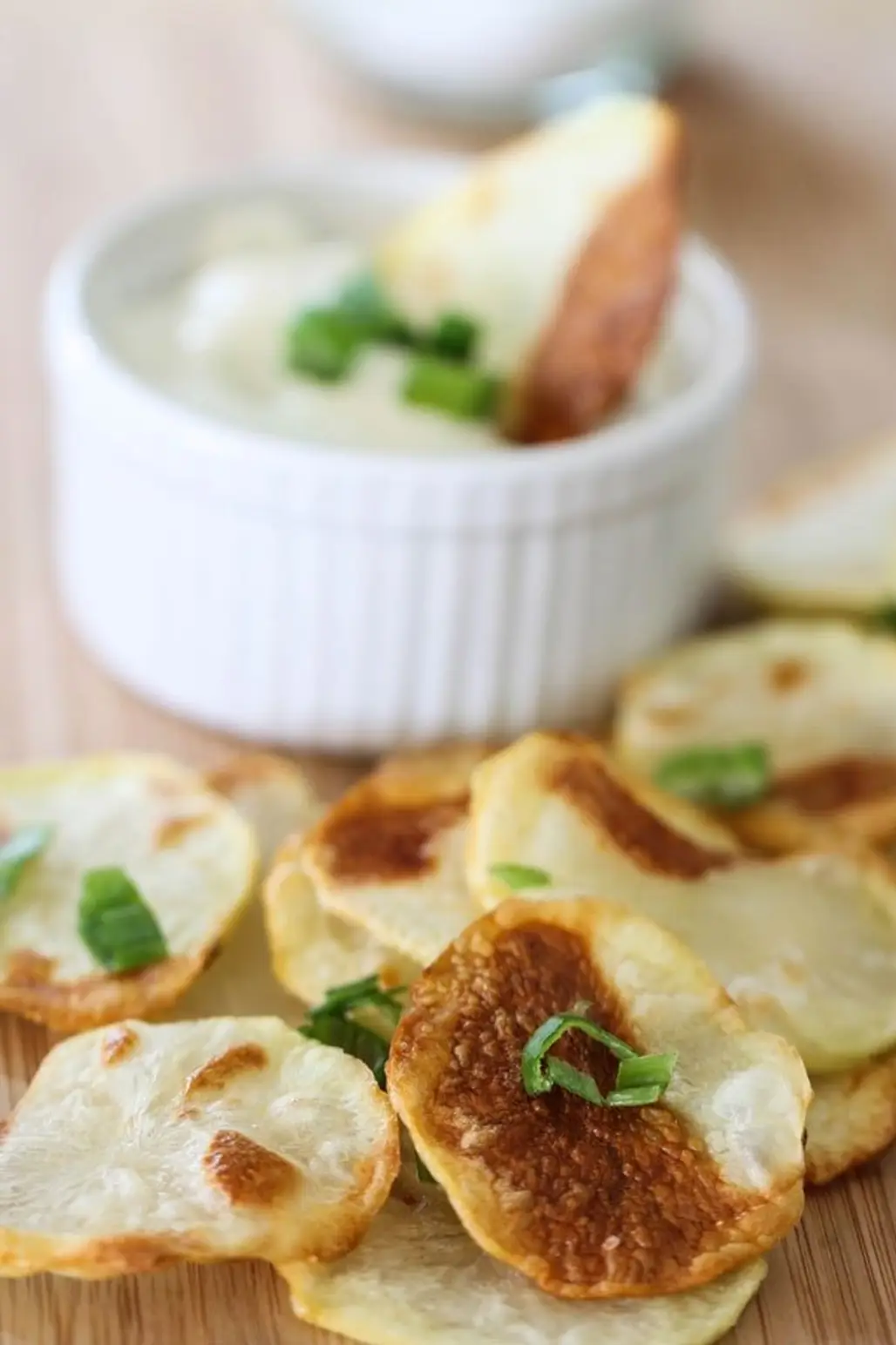 Potato Chips and Onion Dip