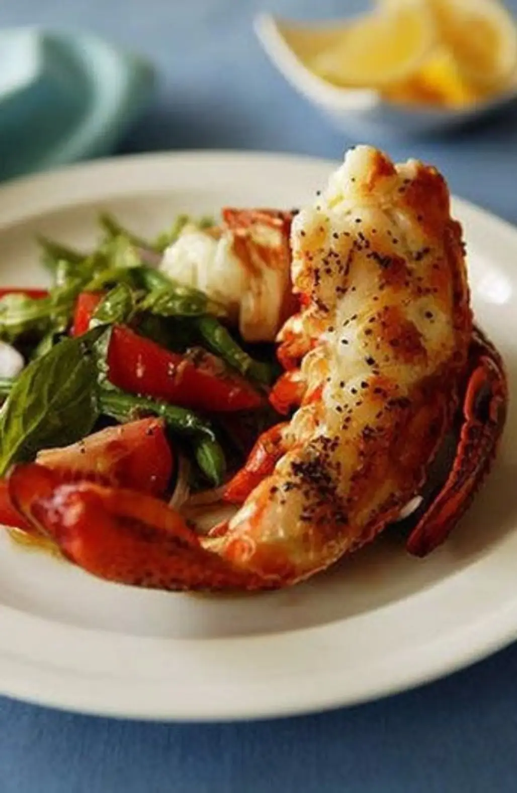Lobster Tail with Greens