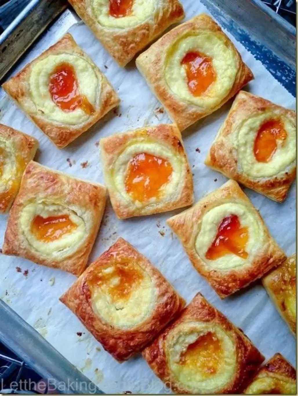 Apricot and Cheesecake Pastries