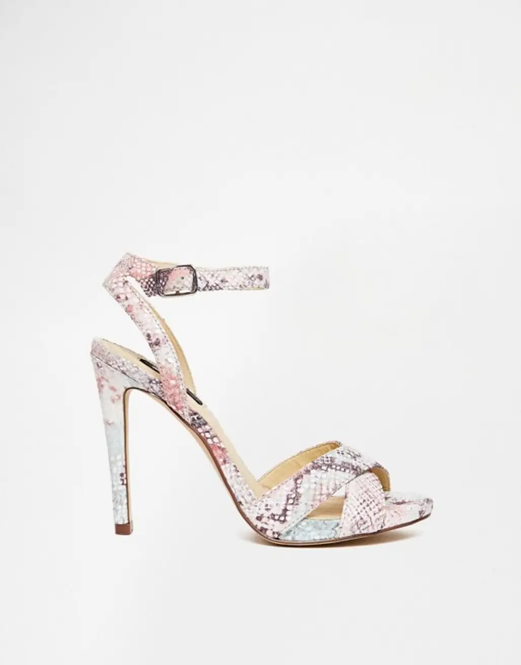 Blink Pastel Snake Print Barely There Sandals
