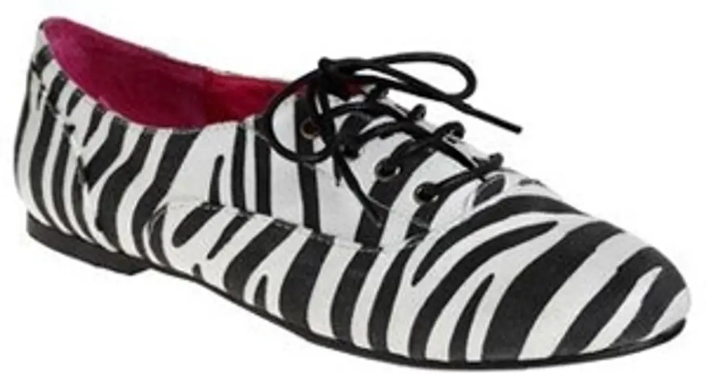 Modcloth Happy to Zebra Flat Animal Print Shoes